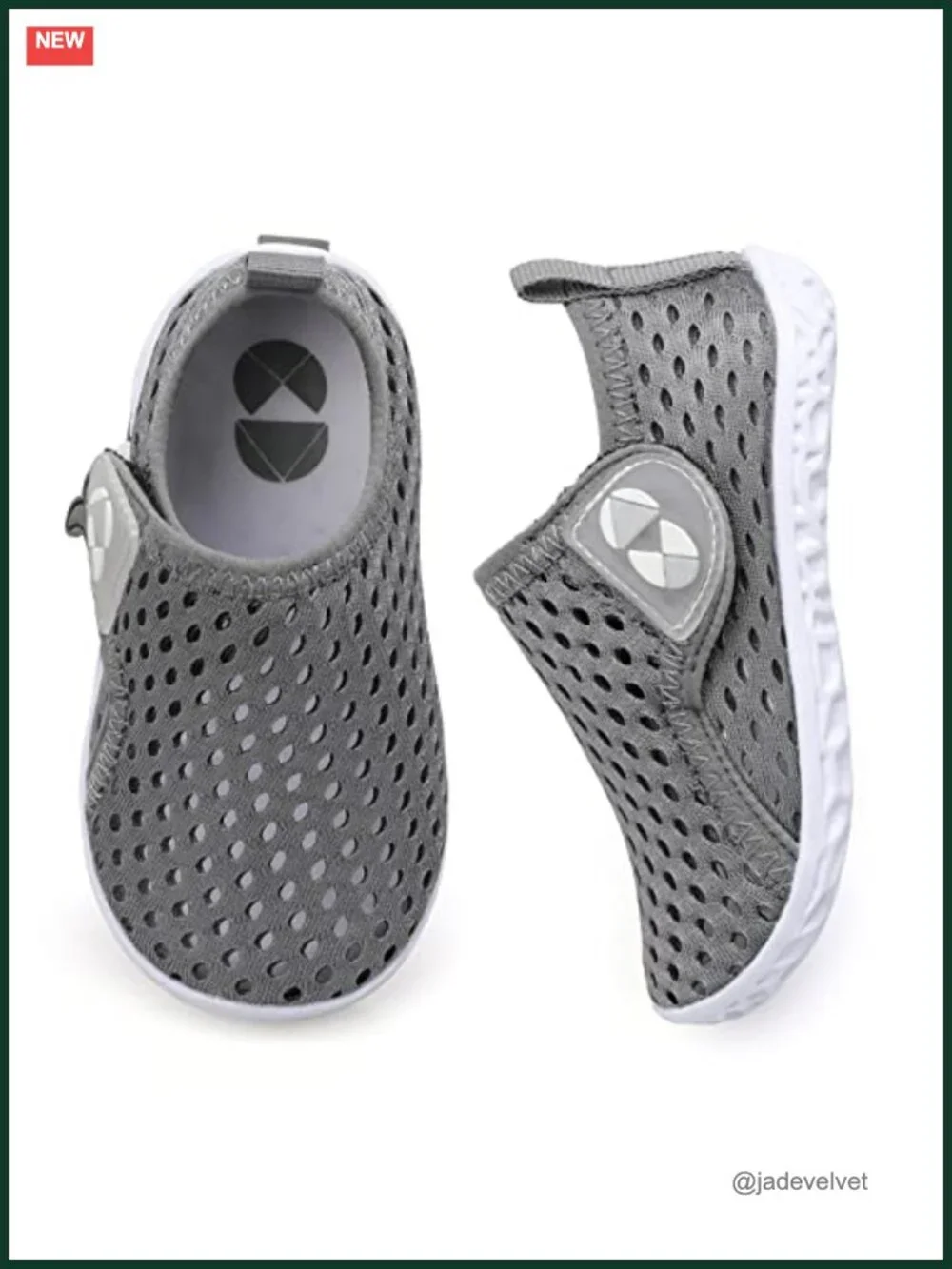 Toddler Water Shoes - Quick Dry, Breathable, Non-Slip EVA Sole, Hook & Loop